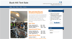 Desktop Screenshot of buckhilltentsale.com